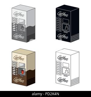 Terminal, preparation of various types of coffee. Terminals single icon in cartoon style isometric vector symbol stock illustration . Stock Vector