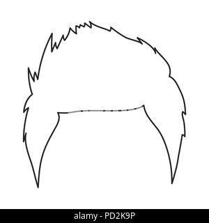 Silhouette of man's head in hipster glasses with forest in hair