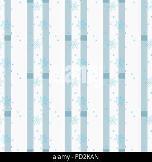 White snowflakes seamless pattern. Winter holidays collection. Vector illustration. Stock Vector