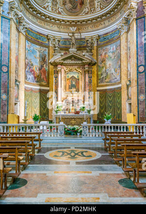 Main altar in the Church of Santa Maria ai Monti, in Rome, Italy. Stock Photo