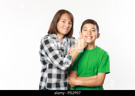 A YOUNG SISTER AND BROTHER HAPPILY POSING WHILE CELEBRATING RAKSHABANDHAN,  Stock Photo, Picture And Royalty Free Image. Pic. WR3760114 | agefotostock