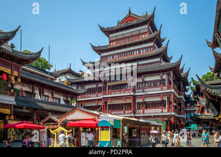 Tienyu Building in yu garden, shanghai, china Stock Photo