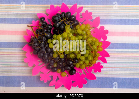 Black and white grapes Stock Photo