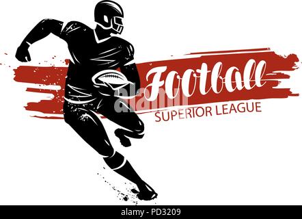 American football, banner. Vector illustration Sports concept Stock Vector