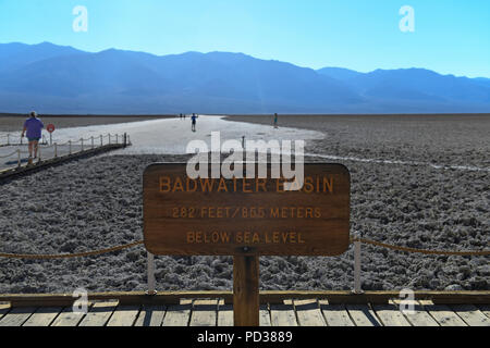 General views of Death Valley, a desert valley located in Eastern California, in the northern Mojave Desert, which some parts of Europe are being compared to this week. Stock Photo