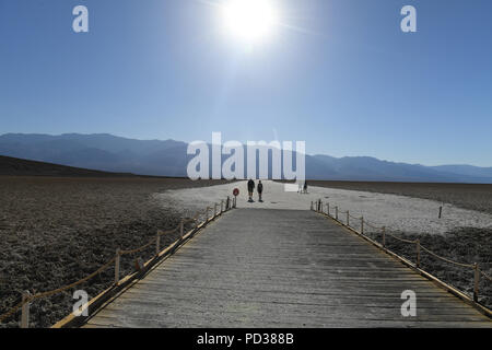 General views of Death Valley, a desert valley located in Eastern California, in the northern Mojave Desert, which some parts of Europe are being compared to this week. Stock Photo