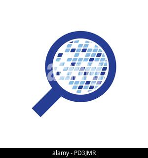 Digital Data Analytic Vector Symbol Graphic Logo Design Template Stock Vector