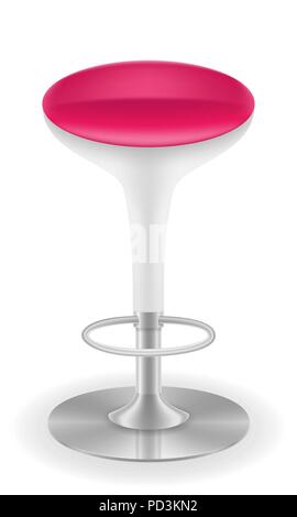 modern bar chair stool vector illustration isolated on white background Stock Vector
