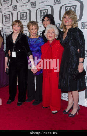 Geri Jewell. Cloris Leachman, Nancy McKeon, Charlotte Rae and Lisa Whelchel attend the 9th Annual TV Land Awards at the Javits Center on April 10, 201 Stock Photo