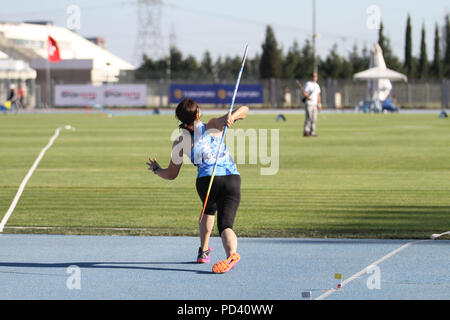 ISTANBUL, TURKEY - JUNE 02, 2018: Undefined athlete running during ...