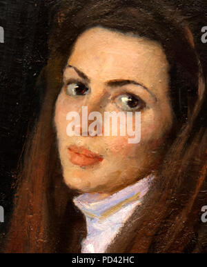 oil painting, portrait, handmade Stock Photo