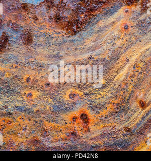 Abstract Rusted Metal Red Painted Texture Background Stock Photo