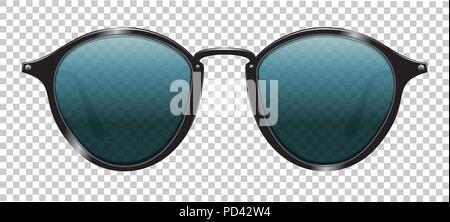 sun glasses vector illustration realistic Stock Vector