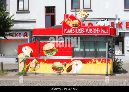 Snack, Food Stand, Bremen, Germany, Europe  I Imbiss, Bremen, Deutschland, Europa I Stock Photo