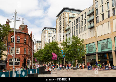 Hayes Place, Cardiff City Centre Stock Photo