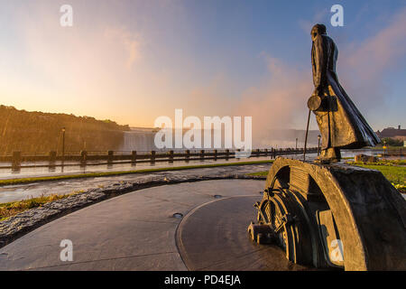 Nikola Tesla Statue Stock Photo