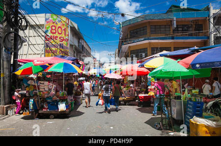 MANILA, PHILIPPINES - APR 1, 2016. People at street market in Manila on Apr 1, 2016,  Philippines. Manila is the capital of Philippines and the most d Stock Photo