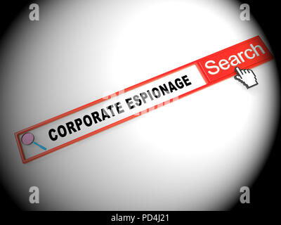 Corporate Espionage Covert Cyber Hacking 3d Rendering Shows Commercial ...