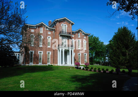 White Hall Mansion, home of Cassius M. Clay in Richmond Kentucky Stock Photo