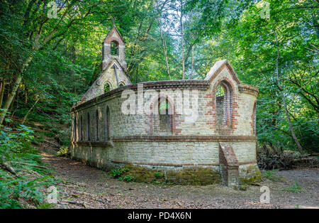 The derelict building of a former Victorian school in the village of Bedham, West Sussex, England, UK Stock Photo