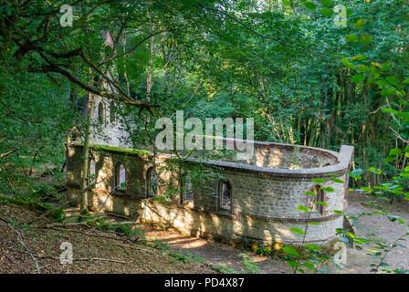 The derelict building of a former Victorian school in the village of Bedham, West Sussex, England, UK Stock Photo