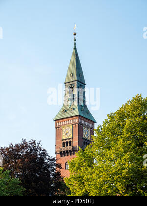 Copenhagen City Hall, Copenhagen, Zealand, Denmark, Scandinavia, Europe. Stock Photo