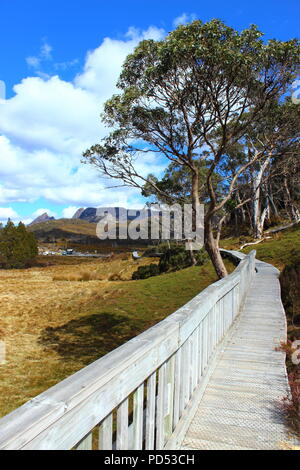 Cradle Mountain Hiking Stock Photo