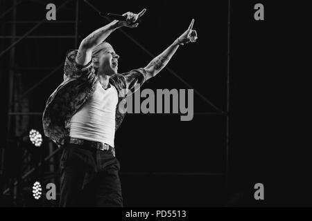 Benjamin Haggerty known by his stage name Macklemore performs live on stage  at Rock in Roma 2018 festival Featuring: Macklemore Where: Rome, Italy  When: 03 Jul 2018 Credit: WENN.com Stock Photo - Alamy