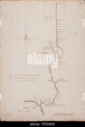 A historical map of Batavia to South Java, representing the ...