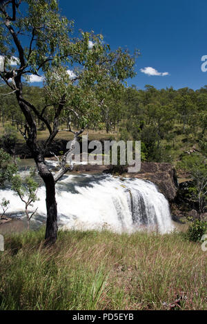 The Millstream Falls (Yindinji), a waterfall on the Millstream in the Atherton Tablelands of Queensland, Australia. Stock Photo