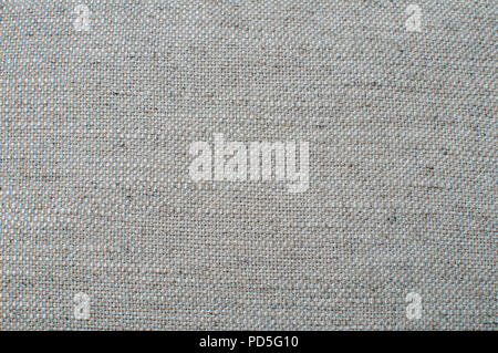 Melange gray linen fabric texture surface closeup as textile background Stock Photo