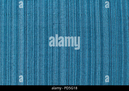 Silk and linen blue color natural fabric texture closeup as textile background Stock Photo