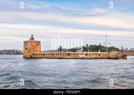 Fort Denison, Pinchgut Island in Sydney Harbour, New South Wales (NSW), Australia Stock Photo