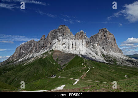 Sassolungo Massif from Col Rodella, Campitello di Fassa, Italy Stock Photo