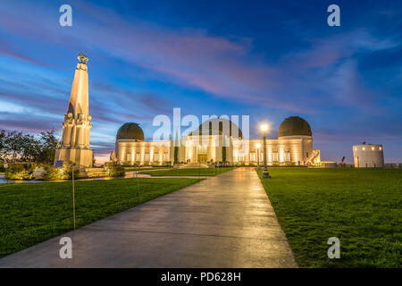 Griffith Observatory Sunrise Stock Photo