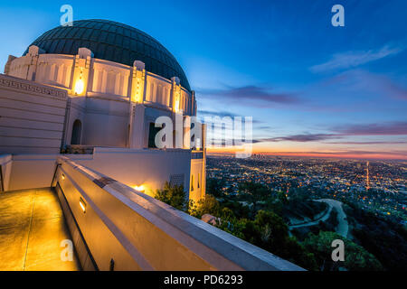 Griffith Observatory Sunrise Stock Photo