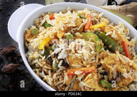 traditional indian biryani rice Stock Photo