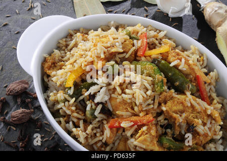 traditional indian biryani rice Stock Photo