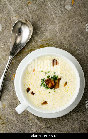 celeriac and couliflower soup Stock Photo