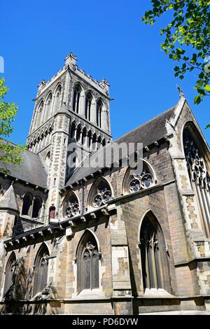 View of St Pauls Church on St Pauls Square, Burton upon Trent, Staffordshire, England, UK, Western Europe. Stock Photo