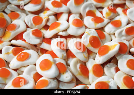 Candies in the form of an egg in the shop. Stock Photo