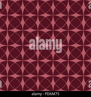 Abstract Circular Tiles Seamless Vector Pattern. Geometric texture. Repeating background. Stock Vector