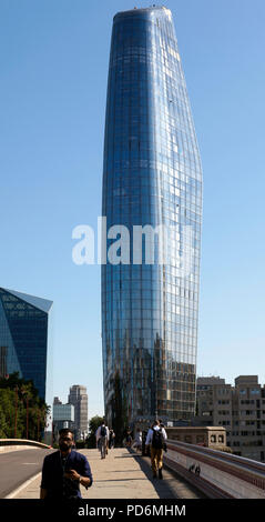 View of One Blackfriars, at the Southern end of Blackfriars Bridge, Stock Photo