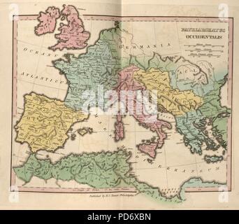 An atlas of ancient geography - comprehended in sixteen maps, selected from the most approved works - to elucidate the writings of the ancient authors, both sacred and profane. Stock Photo