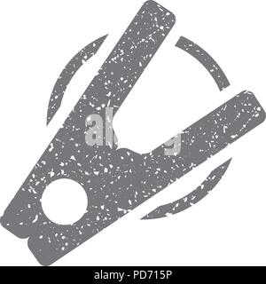 Grunge icon - Clothes peg Stock Vector