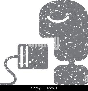 Grunge icon - Can phone Stock Vector