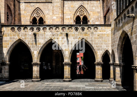 Patio of the Expiatorio Temple in Guadalajara, Jalisco, Mexico. Stock Photo