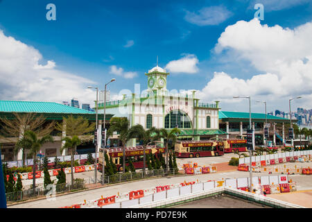 HONG KONG, CHINA - APR 4, 2016: Central pier in Hong Kong on Apr 4, 2016, China. Stock Photo