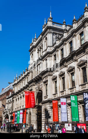 England, London, Piccadilly, Burlington House, Royal Academy of Arts Stock Photo