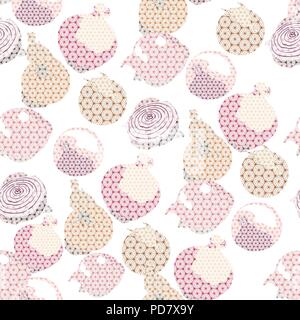 Onion and Shallots pattern vector. Vegetables background with Japanese pattern. Stock Vector